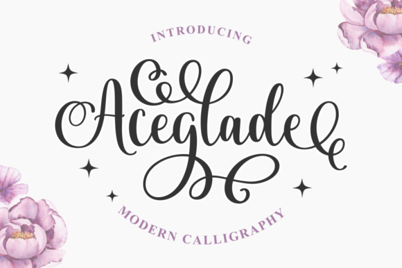 Aceglade Script Font: A Beautiful Typeface for Creative Makers