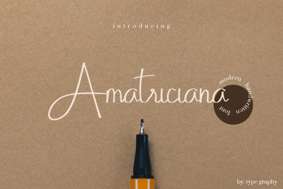 Amatriciana Font: Elegant Script for Creative Projects