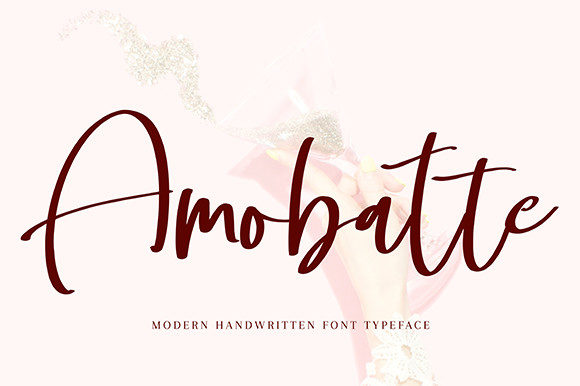 Amobatte: A Script Font for Web Design