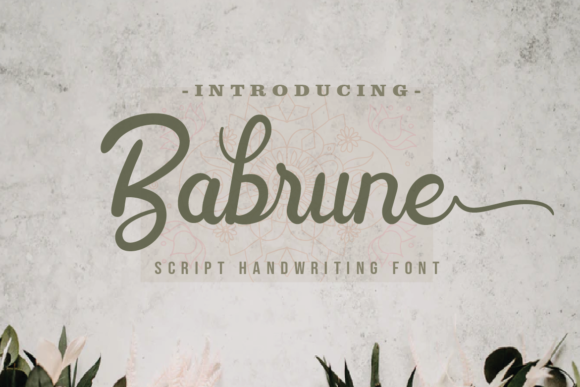 Babrune: A Script Font for Web Design