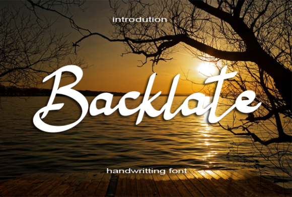 Backlate: A Stylish Script Font for Editorial Design