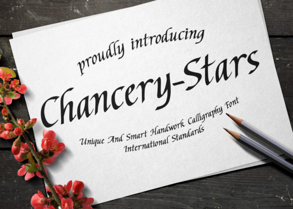 Chancery Stars Font: A Script Typeface for Crafty Creations