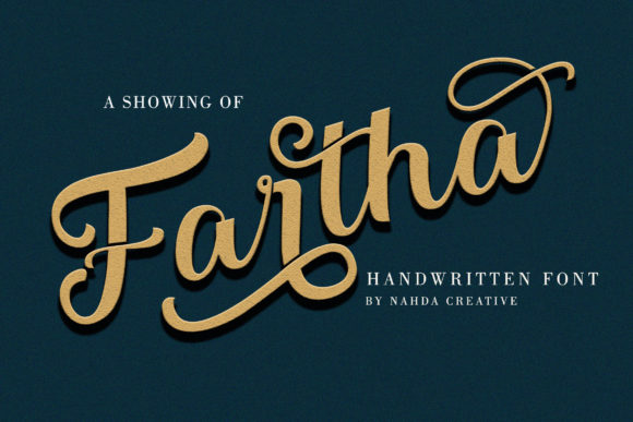Fartha: A Script Font for Elegant Campaigns