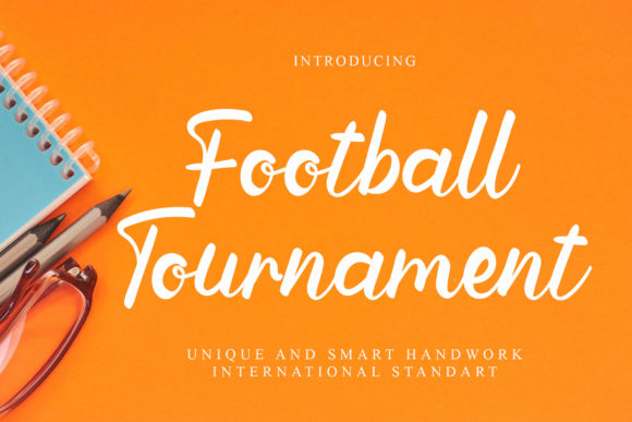Football Tournament Font: A Script Typeface for Editorial Elegance