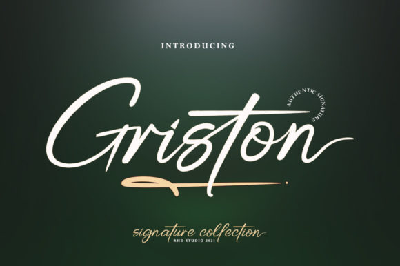 Griston: A Script Font for Elegance in Editorial Design