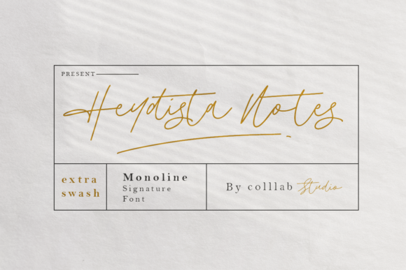 Heydista Notes: A Handwritten Typeface That Elevates Branding