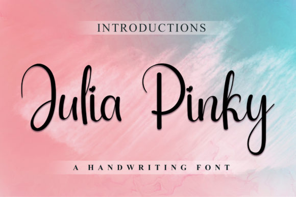 Julia Pinky: A Beautiful Script Typeface for Creative Makers
