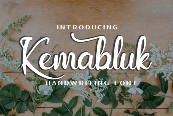Kemabluk: Elegant Script Font for Digital Marketing