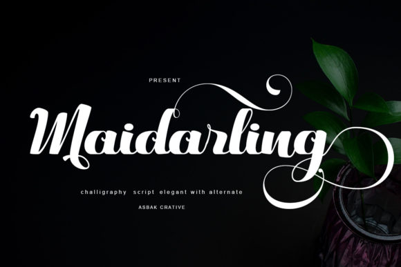 Maidarling: A Luxurious Script Font for Creative Branding Projects