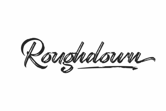 Roughdown: A Brushed Script for Elegant Design
