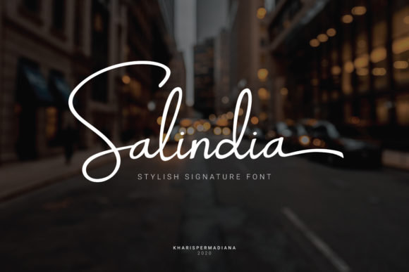 Salindia: A Stylish Script Font