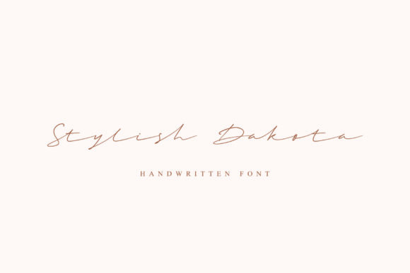 Stylish Dakota: A Beautiful Script Font for Web Design Projects