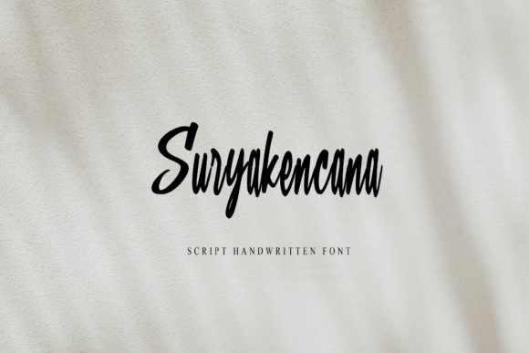 Suryakencana Font for Creative Makers