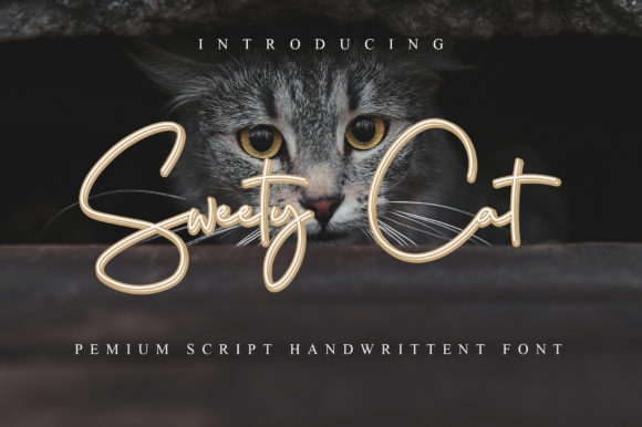 Sweety Cat Font: Elegant Script for Crafters