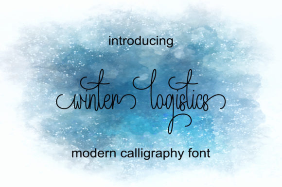 Winter Logistics Font: A Script That Elevates Handmade Creations