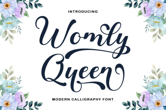 Womly Queen Font: Elegant Script for Designers