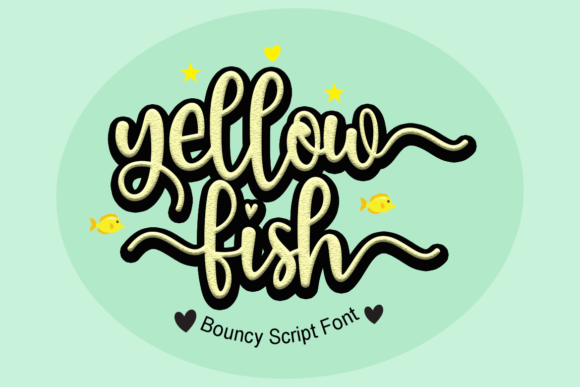 Yellow Fish Font: Playful Script for Creative Marketing